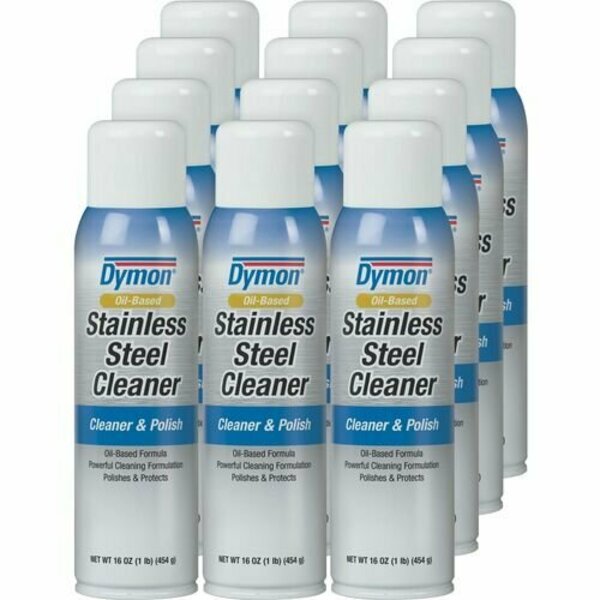 Dymon CLEANER, POLOIL, STAINLSS STL, 12PK ITW20920CT